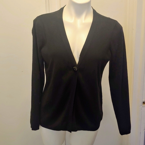Charter club black button cardigan sweater - Picture 1 of 3